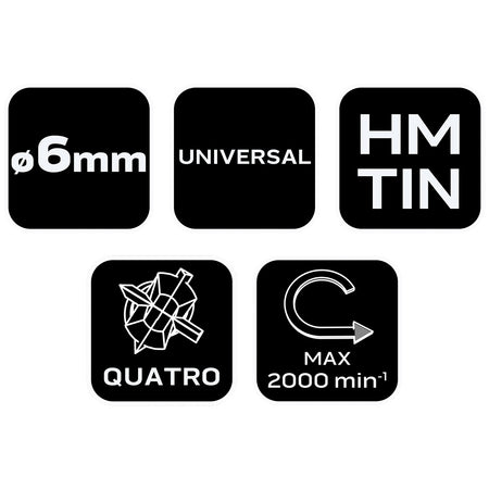 Viacúčelový vrták HM, 6 mm od NEO TOOLS nájdeš na naravis.sk