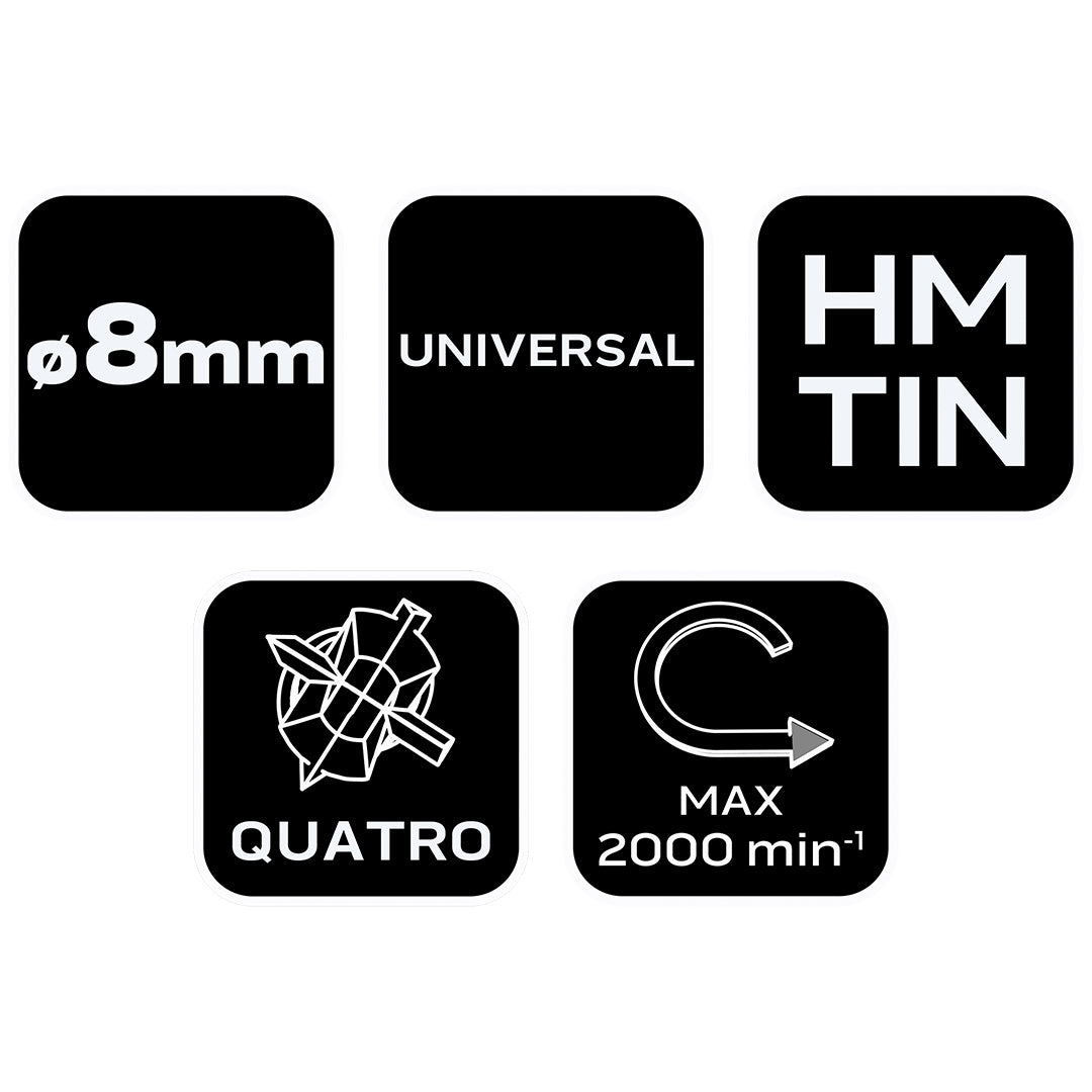 Viacúčelový vrták HM, 8 mm od NEO TOOLS nájdeš na naravis.sk