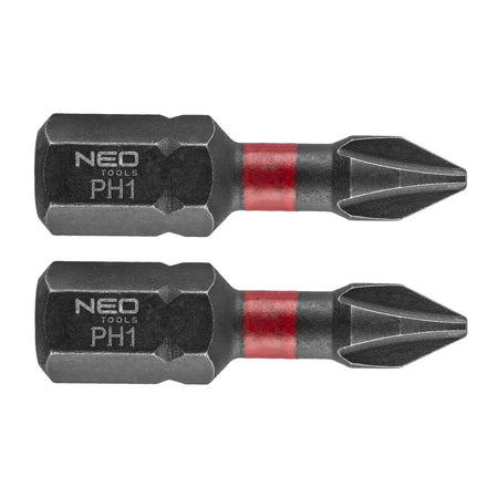 Rázové bity PH1 x 25 mm, 2 ks. od NEO TOOLS nájdeš na naravis.sk