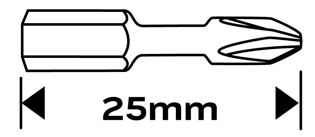 Rázové bity PH1 x 25 mm, 2 ks. od NEO TOOLS nájdeš na naravis.sk