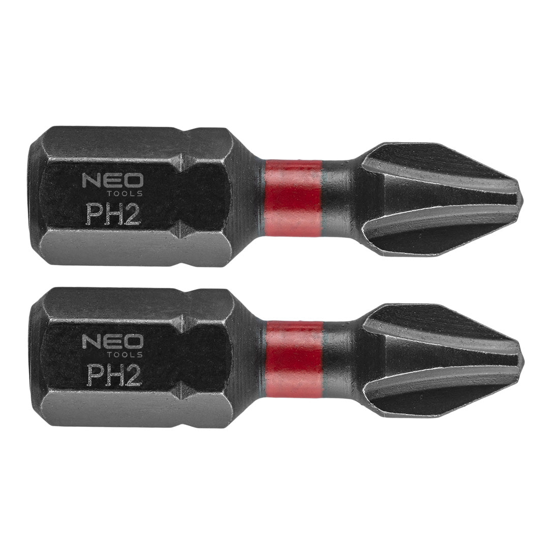 Rázové bity PH2 x 25 mm, 2 ks. od NEO TOOLS nájdeš na naravis.sk