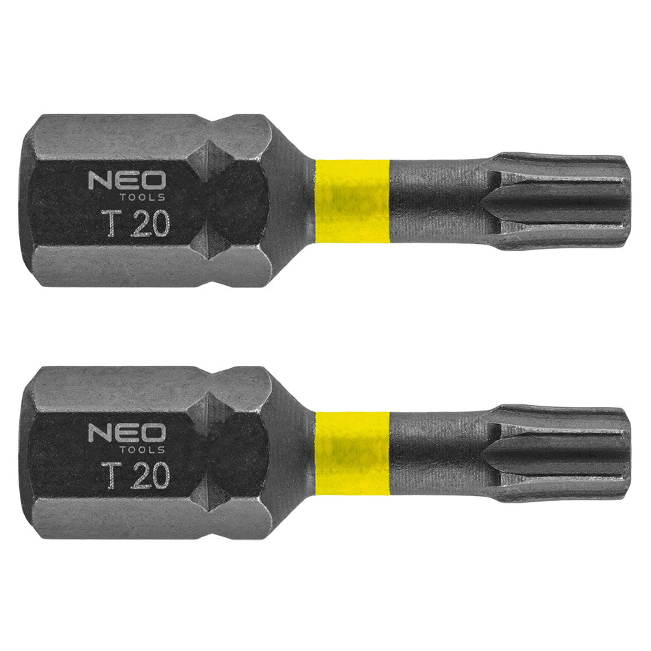 Rázové bity TX20 x 25 mm, 2 ks. od NEO TOOLS nájdeš na naravis.sk