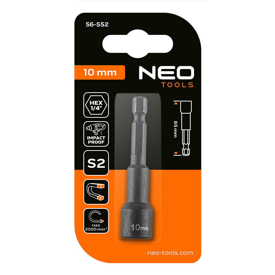 Nárazová zásuvka, magnetická 10 x 65 mm od NEO TOOLS nájdeš na naravis.sk