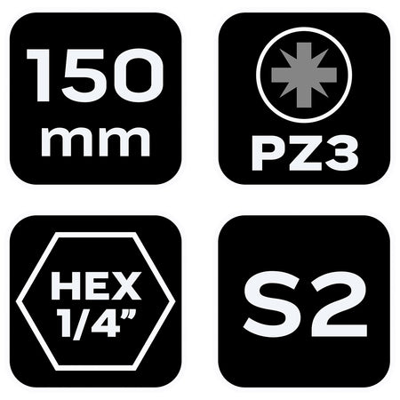 Skrutkovací bit PZ3 x 150 mm od NEO TOOLS nájdeš na naravis.sk
