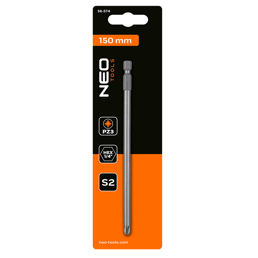Skrutkovací bit PZ3 x 150 mm od NEO TOOLS nájdeš na naravis.sk