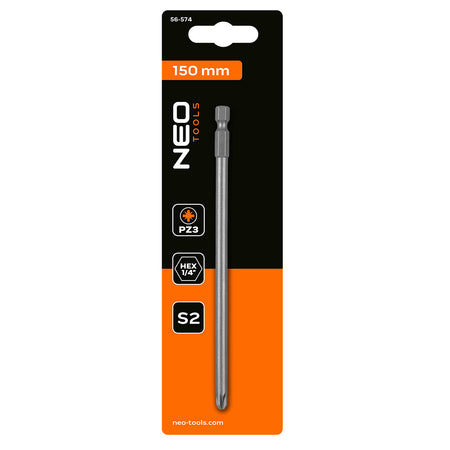 Skrutkovací bit PZ3 x 150 mm od NEO TOOLS nájdeš na naravis.sk