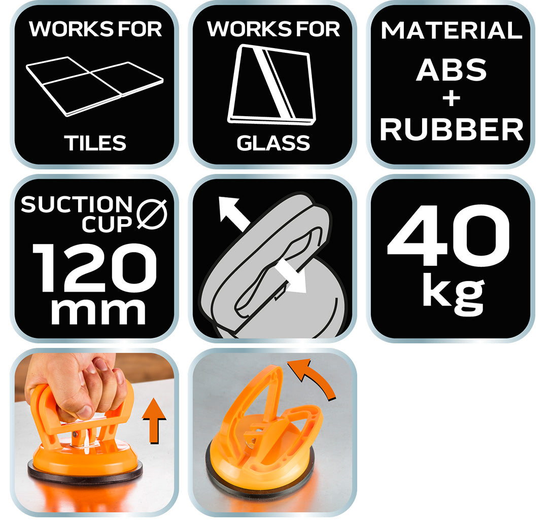 Prísavka na sklo, jednojitá, 40 kg od NEO TOOLS nájdeš na naravis.sk