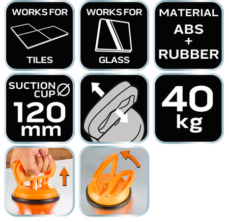 Prísavka na sklo, jednojitá, 40 kg od NEO TOOLS nájdeš na naravis.sk