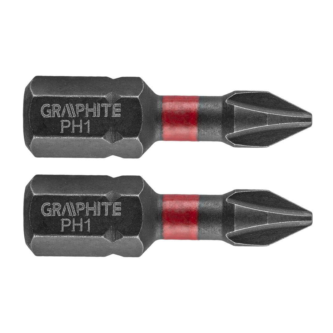 Rázové bity PH1 x 25 mm, 2 ks. od GRAPHITE nájdeš na naravis.sk