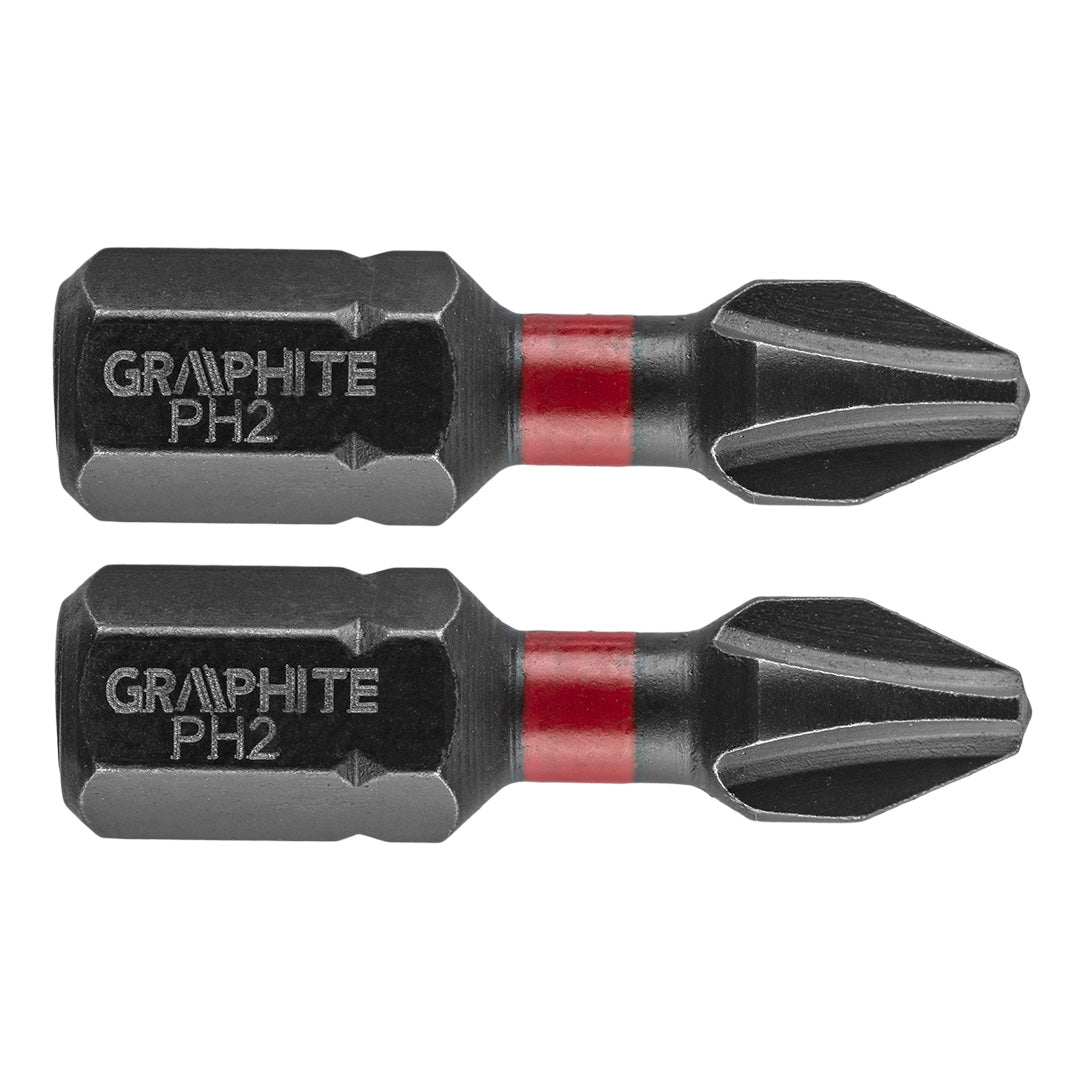 Rázové bity PH2 x 25 mm, 2 ks. od GRAPHITE nájdeš na naravis.sk