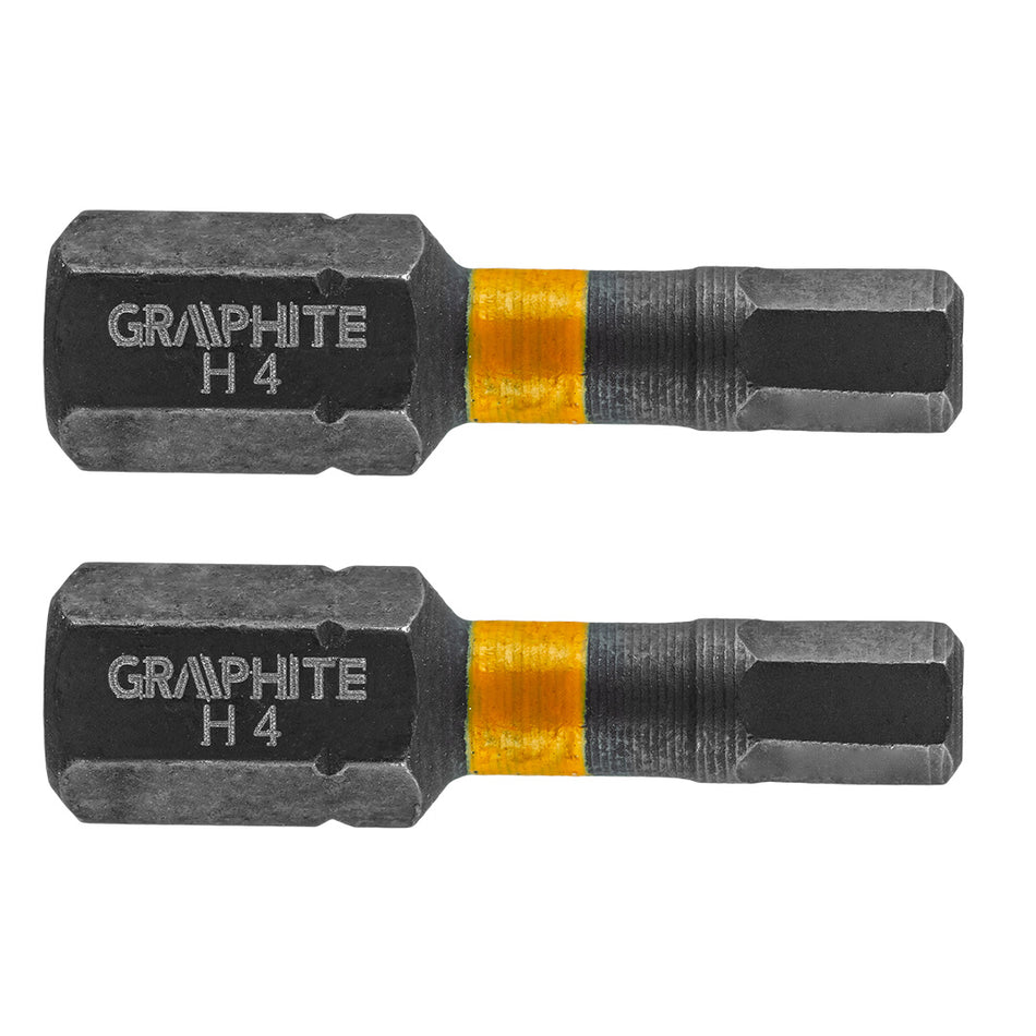 Rázové bity HEX4 x 25 mm, 2 ks. od GRAPHITE nájdeš na naravis.sk