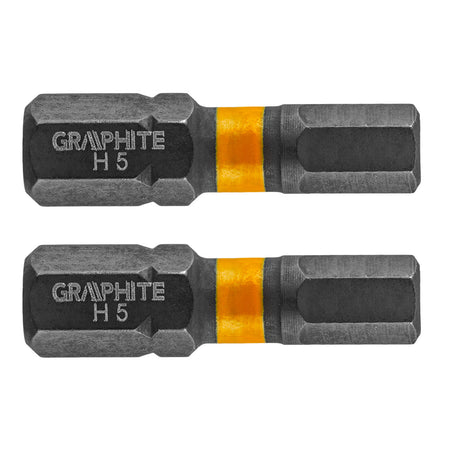 Rázové bity HEX5 x 25 mm, 2 ks. od GRAPHITE nájdeš na naravis.sk