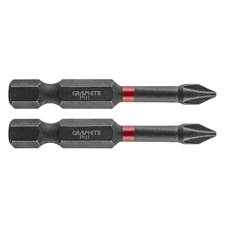 Rázové bity PH1 x 50 mm, 2 kusy. od GRAPHITE nájdeš na naravis.sk