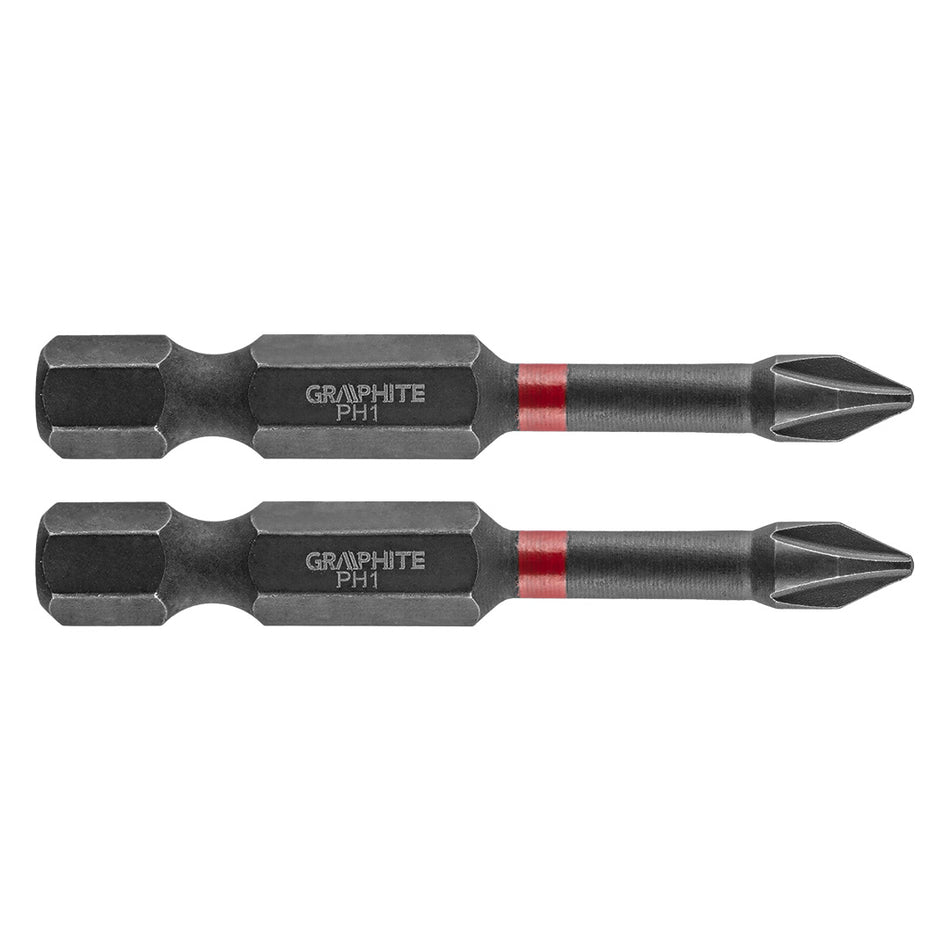 Rázové bity PH1 x 50 mm, 2 kusy. od GRAPHITE nájdeš na naravis.sk