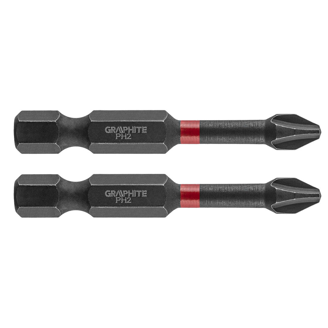 Rázové bity PH2 x 50 mm, 2 kusy. od GRAPHITE nájdeš na naravis.sk