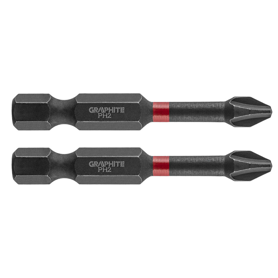 Rázové bity PH2 x 50 mm, 2 kusy. od GRAPHITE nájdeš na naravis.sk