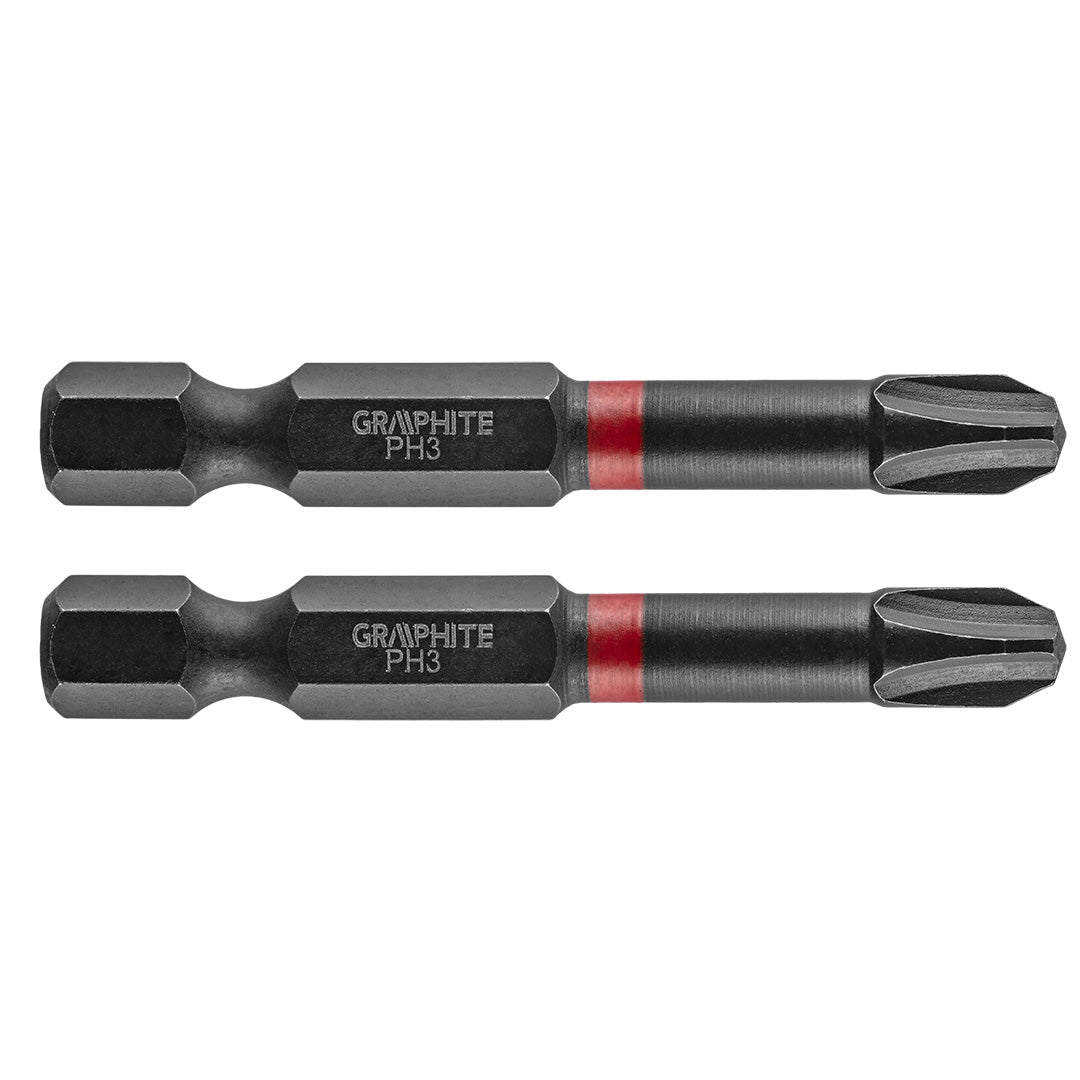 Rázové bity PH3 x 50 mm, 2 kusy. od GRAPHITE nájdeš na naravis.sk