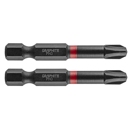 Rázové bity PH3 x 50 mm, 2 kusy. od GRAPHITE nájdeš na naravis.sk