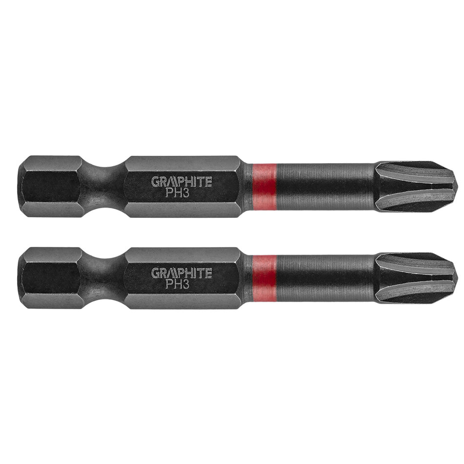 Rázové bity PH3 x 50 mm, 2 kusy. od GRAPHITE nájdeš na naravis.sk