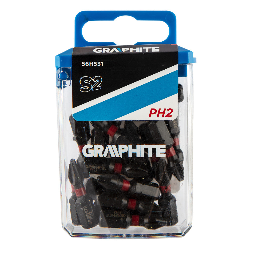 Rázové bity PH2 x 25 mm, 20 kusov. od GRAPHITE nájdeš na naravis.sk