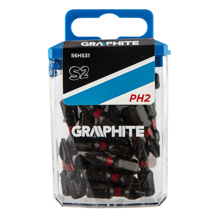Rázové bity PH2 x 25 mm, 20 kusov. od GRAPHITE nájdeš na naravis.sk