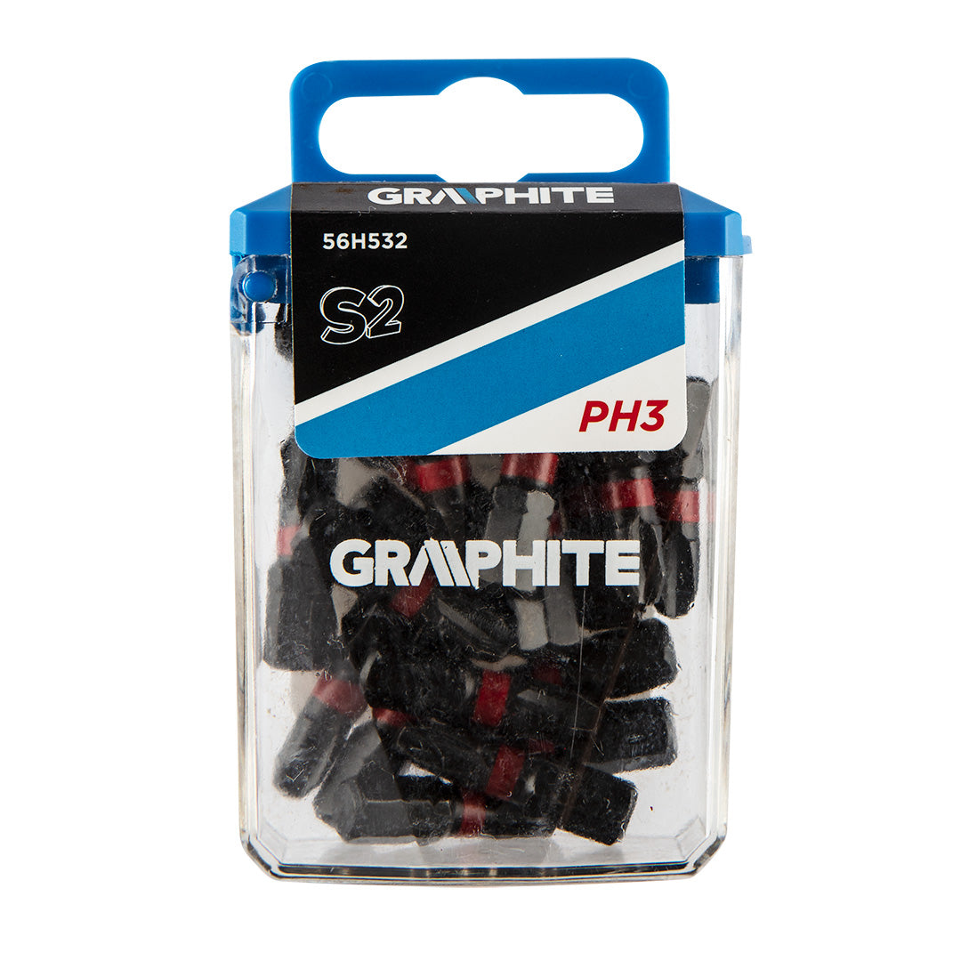 Rázové bity PH3 x 25 mm, 20 kusov. od GRAPHITE nájdeš na naravis.sk