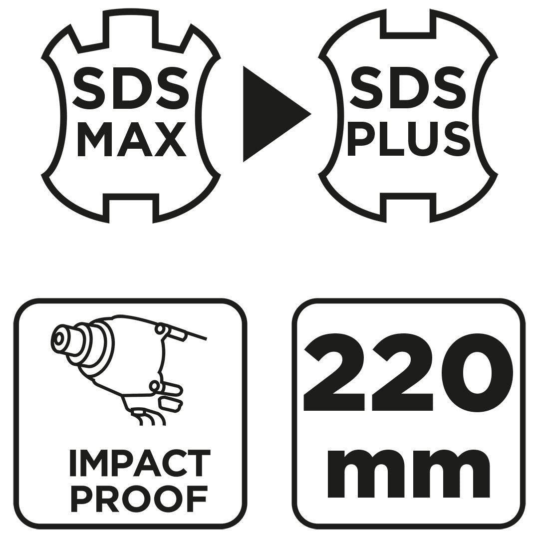 Adaptér SDS MAX na SDS Plus od GRAPHITE nájdeš na naravis.sk