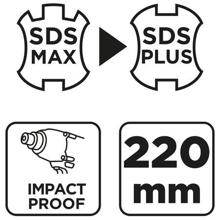 Adaptér SDS MAX na SDS Plus od GRAPHITE nájdeš na naravis.sk
