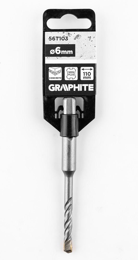 Vrták do betónu SDS Plus s dvojitou špirálou 6 x 110 mm od GRAPHITE nájdeš na naravis.sk