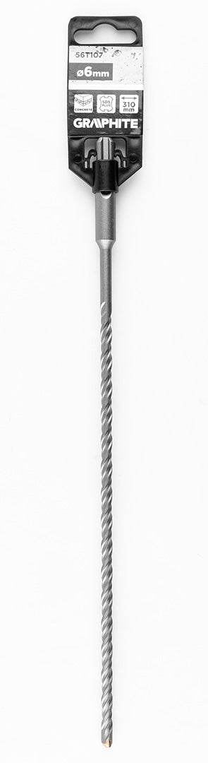 Vrták do betónu SDS Plus s dvojitou špirálou 6 x 310 mm od GRAPHITE nájdeš na naravis.sk