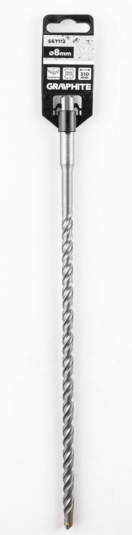 Vrták do betónu SDS Plus s dvojitou špirálou 8 x 310 mm od GRAPHITE nájdeš na naravis.sk
