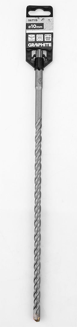 Vrták do betónu SDS Plus s dvojitou špirálou 10 x 350 mm od GRAPHITE nájdeš na naravis.sk