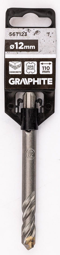 Vrták do betónu SDS Plus s dvojitou špirálou 12 x 110 mm od GRAPHITE nájdeš na naravis.sk