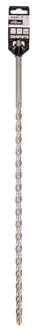 Vrták do betónu SDS Plus s dvojitou špirálou 12 x 450 mm od GRAPHITE nájdeš na naravis.sk