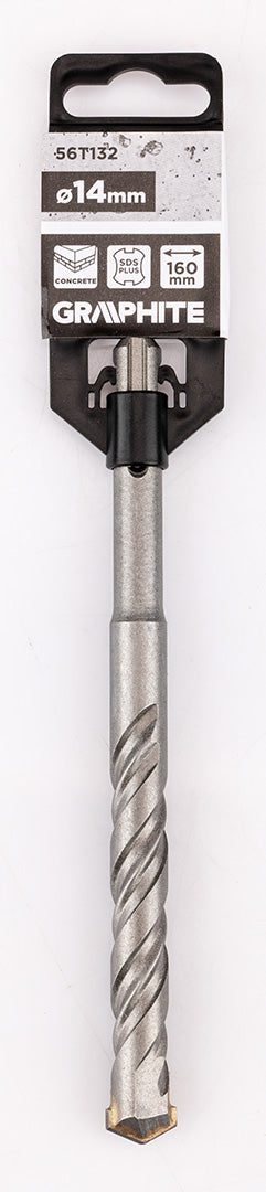Vrták do betónu SDS Plus s dvojitou špirálou 14 x 160 mm od GRAPHITE nájdeš na naravis.sk