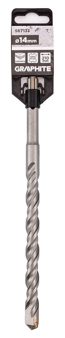 Vrták do betónu SDS Plus s dvojitou špirálou 14 x 210 mm od GRAPHITE nájdeš na naravis.sk