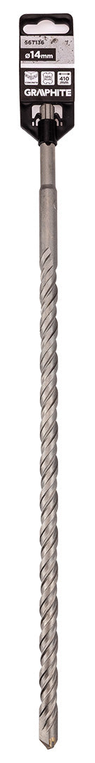 Vrták do betónu SDS Plus s dvojitou špirálou 14 x 410 mm od GRAPHITE nájdeš na naravis.sk