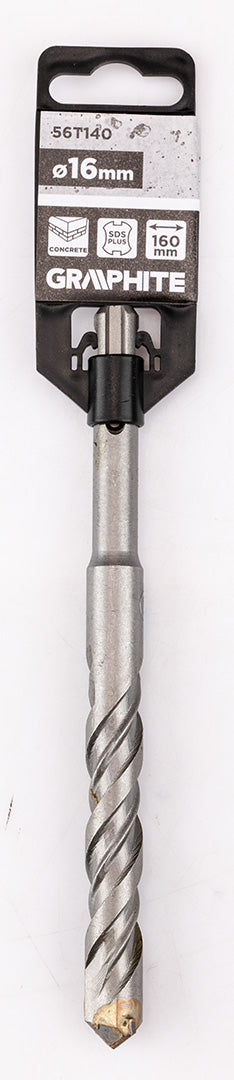 Vrták do betónu SDS Plus s dvojitou špirálou 16 x 160 mm od GRAPHITE nájdeš na naravis.sk