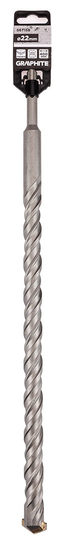 Vrták do betónu SDS Plus s dvojitou špirálou 22 x 400 mm od GRAPHITE nájdeš na naravis.sk