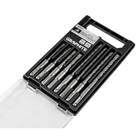 Sada vrtákov do betónu SDS Plus s dvojitou špirálou 5 x 6 x 8 x 10 x 110 mm, 5 x 6 x 8 x 10 x 160 mm od GRAPHITE nájdeš na naravis.sk