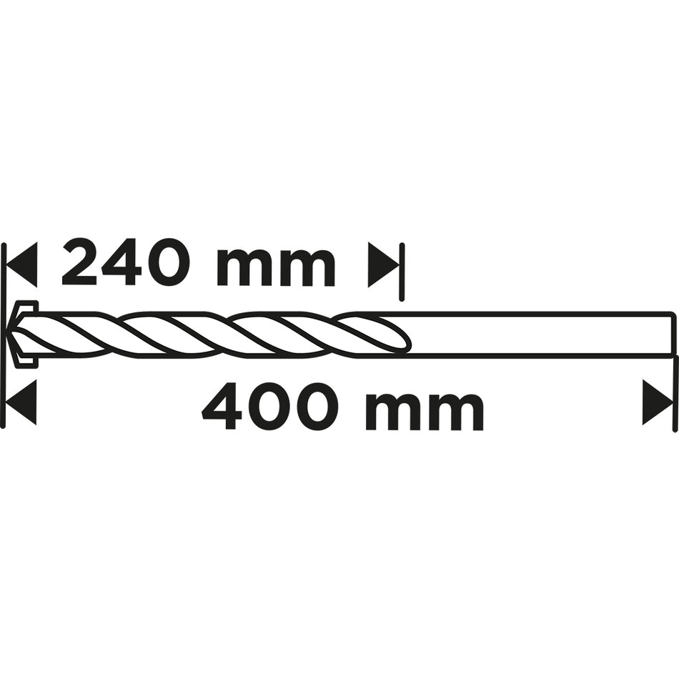 Vrták do betónu 6 x 400 mm od GRAPHITE nájdeš na naravis.sk