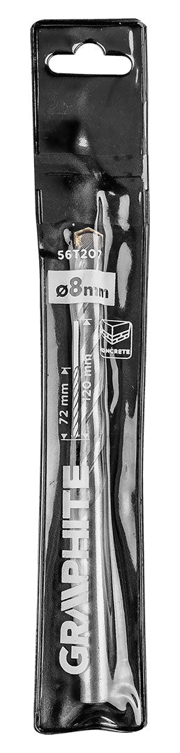Vrták do betónu 8 x 120 mm od GRAPHITE nájdeš na naravis.sk