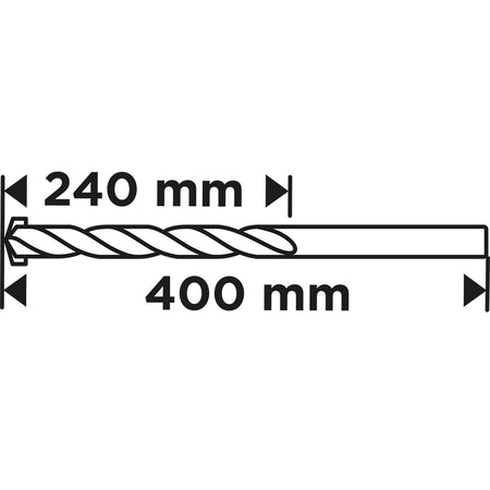 Vrták do betónu 12 x 400 mm od GRAPHITE nájdeš na naravis.sk