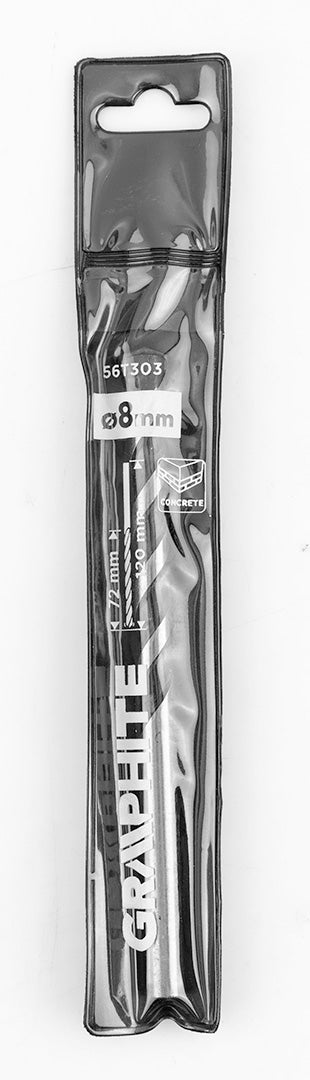 Vrták do betónu 8 x 120 mm, brúsený od GRAPHITE nájdeš na naravis.sk