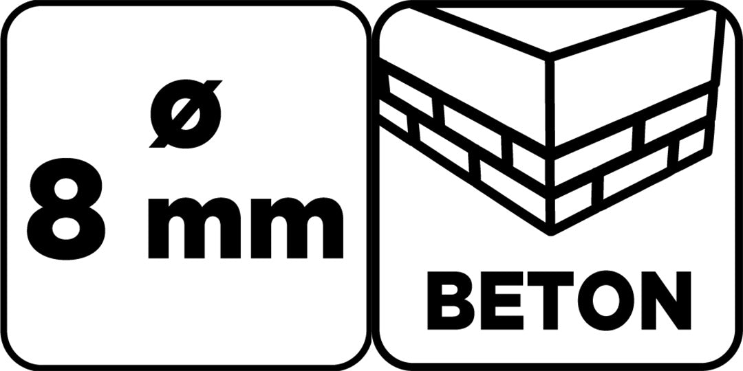 Vrták do betónu 8 x 250 mm, brúsený od GRAPHITE nájdeš na naravis.sk
