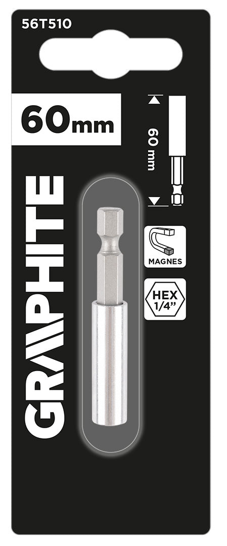 Magnetické skľučovadlo 60 mm, 1/4" Hex od GRAPHITE nájdeš na naravis.sk