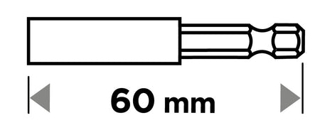Magnetické skľučovadlo 60 mm, 1/4" Hex od GRAPHITE nájdeš na naravis.sk