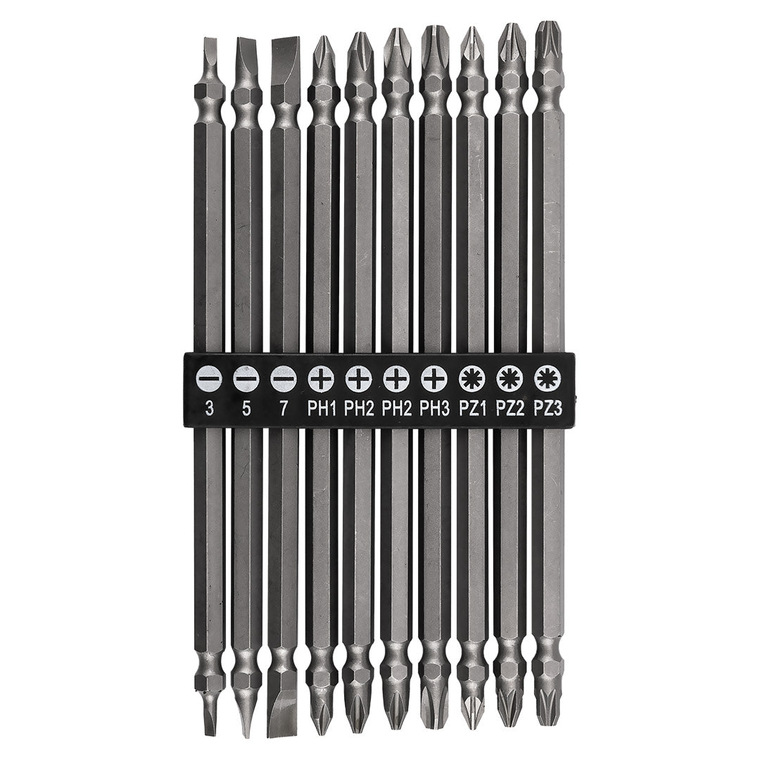Sada dlhých obojstranných bitov: SL3 /5/7, PH1 /2 /2 /3, PZ1/2/3 x 150 mm, 10 ks. od GRAPHITE nájdeš na naravis.sk