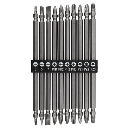 Sada dlhých obojstranných bitov: SL3 /5/7, PH1 /2 /2 /3, PZ1/2/3 x 150 mm, 10 ks. od GRAPHITE nájdeš na naravis.sk