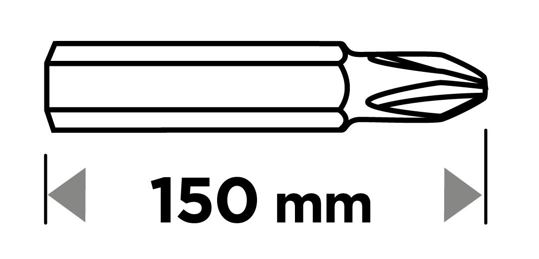Sada dlhých obojstranných bitov: SL3 /5/7, PH1 /2 /2 /3, PZ1/2/3 x 150 mm, 10 ks. od GRAPHITE nájdeš na naravis.sk